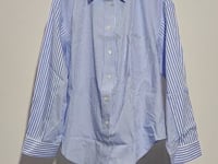 [778]N YASAKO "Watch Again" Line Platter Loosely Fitted Box Fit Stripe Patchwork Designed Jacket Shirt