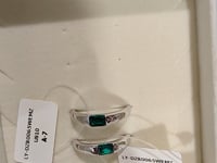 [841]G   【SOOMI Gilded】Lab-Created Emerald Ring  Green Gemstone Ring Unisex Couple's Matching Rings