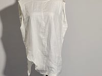 [387]G    Meiyang MEIYANG [In Stock] Breeze Linen Vest Casual Vacation Round Neck Slit Sleeveless - Friday