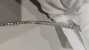 [650]G    imported moissanite bracelet pt950multi-gem stone unisex bracelet high-end bracelet