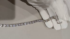 [906]G    Bracelet with 20/30/50 Point Imported Moissanite , Fashionable Jewelry Anklet