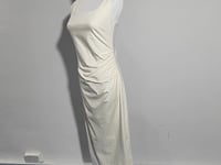[998]G    Vero Moda Dress  Cotton Blend Waist-Cinching Slim Fit Pleated Minimalist Dress 325361012