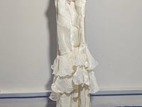 [194]M Since then, white French halter strap dress engagement long dress high-class light evening dress little dress for women