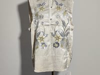 [845]G   Annibycn silk linen sequin embroidered New Chinese style vest women's spring and summer national style trendy temperament stand-up collar shoulder cape
