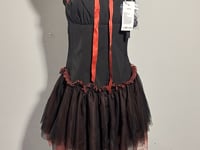 [743] VOCK Tea Ceremony Rose Rock Design Buttercks Hot Girl Strap Dress Birthday Slim Puff Ball
