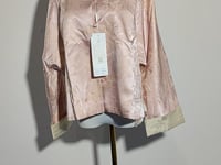 [292]G   [Discount Price] Bai Lu's Same Style New Chinese Style Silk Shirt Women's Long Sleeve Spring New Style Light Luxury Age-Reducing National Style Brocade Tang Suit Top