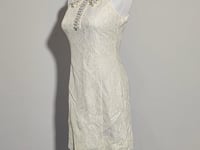 [901]N JustQin [Midnight Whispers] luxury Sleearehemmed Polyester Pearl Mini Dress Women's