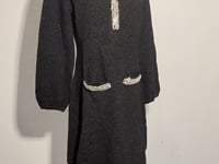 [498]N SP Brand Shenzhen Nanyou High-End Women's Wear: Hepburn-Style Crystal-Embellished Fishtail Knit Dress