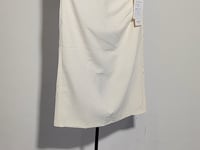 [950]N Women's  Pleated Tailor-Made Skirt for Office Commute – High-Waist, Slimming, Straight-Fit, Midi Pencil Skirt