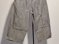 [576]N Heavyweight Style Seersucker Checkered Balloon Pants Silk Cotton Wide-Leg Casual Nine-Point Pants