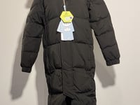 [712]N Bright Future Long Down Jacket for Men and Women, Extra Thick Knee-Length Down Coat, Loose Fit for Couples