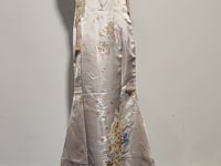 [044]G     [Discount Price] Pink Toasting Dress Bridal Cheongsam New Chinese Style Wedding Attire Elegant Beautiful Fishing Tail High-end