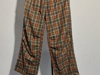 [237]N Physics Explorer "Dog-Walking Pants" Wool Elastic Waist Pleated Retro Casual Plaid Trousers