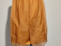 [054]N LYNEE 【Paris Duvie】Organza Straight Double-Layer Half Skirt Summer New Quality Drape