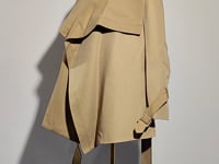 [657]N Early Autumn Parisian Oversized Lapel Trench Coat