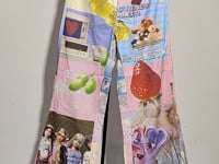 [298]G     FTT FlyTheTruth "Jam Trap" Designed Printed Flared Pants for Women - Loose, Casual  Pants