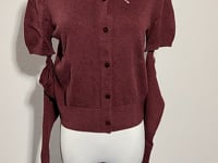 [545]G   Vero Moda Wool-Blend Sweater with Detachable Rhinestone-Adorned Sleeves Top 3225345007