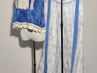 [966]M  Fusheng Fang Daily Street Hanfu Resort Style Tie-Dye Camisole and Bud Pants Casual Girl Daily Set