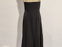 [271]GM   New Chinese-style Waist-Cinching Printed Halter Dress  Sleeveless with Frog Buttons Casual Long Dress for Women