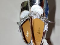 [465]G   [Discount Price] Miaoli Women's Genuine Leather Hidden Wedge French-Style Shallow Opening Single Shoes with Rhinestone Strap,  Stunning Small Heels