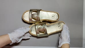 [388]N French style genuine leather height-increasing jute rope woven flat pig nose fisherman sandals