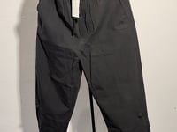 [977]N Black Button Detailing Split Pants Be Like Water Series