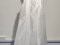 [730]G     Strapless light wedding gown, high-end elegance, white simple style, bride's engagement and wedding dress, perfect for welcoming and going out