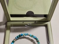 [188]G   link.glamor Designer Turquoise Unisex Beaded Bracelet
