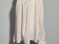 [180]G    COS Women's Standard Fit Stand Collar Drape   Shirt Pink