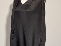 [213]G     Original Travel Design  Silk Vest Black Casual Loose Sleeveless Top for Women Summer