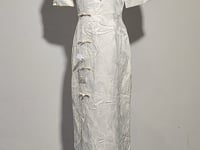 [083]GM   New Chinese Style Modified Qipao Summer New Women's White Elegant High-end National Style Dress