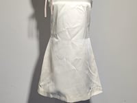 [278]GM  Flowing Moonlight 3D Bow Tie Color Block Satin A-Line Dress