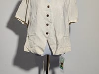 [273]GM   a Tencel linen blend blouse