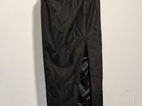 [638]NM  Designer Spring New Arrival Black Elegant Long Versatile Flower Bud Skirt