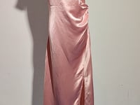 [091]NM  Women's Satin Acetate Slip Dress with Waist Cinching, Elegant Light Luxury High-End Pleated Pencil Long Dress for Summer