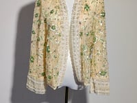 [065]NM  New Chinese Style Acetate Slip Dress with Beaded Embroidered Jacket for Women