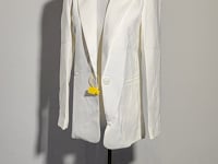 [200]NM Professional Suit Korean-Style Design Unique White Blazer for Women