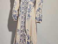 [095]GG   New Resort Style Elegant Stand Collar Medium-length Waist-cinched Women's Dress