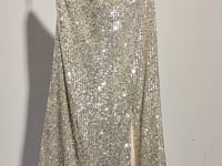 [712]NN Silver Sparkling Mini Skirt