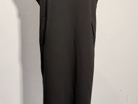 [274]NN Minimalist and Versatile, Round Neck with Short Flutter Sleeves, Maxi Dress