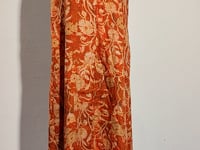 [495]NN Vintage Batik Print Halter Floral Dress