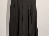 [772]NN Fine Spun Wrinkle-Resistant Un-dyed Original Design High-Waisted Wide-Leg Trousers