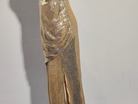 [066]GG     Gilded Banquet Royal Retro Draped Neckline Open Back Off-Shoulder Gold Maxi Evening Gown