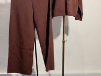 [953]GG    Korean-style Lazy Chic Women's Outfit Set, Pullover Base Layer Top with Loose Straight Cut Versatile Wide-leg Pants