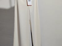 [998]GG    French Style Commuter White Wide-leg Suit Pants for Women, Autumn Loose High-waisted Casual Trousers