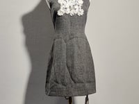 [844]GG      Lace Pearl Elegant Dress for Women ， Heavy-Work Slimming Charming Skirt A-Line Dress