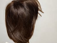 [023]GG    Wig Short Hair for Women Real Hair Full Human Hair Sweet Elegant Lace Invisible Bob Bobo Wig Full Wig