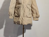 [376]GG   Women's Winter Down Jacket with Detachable Hood and Fox Fur Trim, Fashionable and Casual