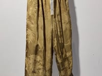 [989]GG    New Chinese Style Jacquard Wide Leg Harem Pants