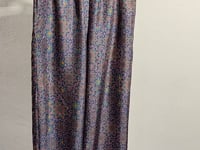 [704]GG   Premium Mulberry Silk Twill Wide-Leg Pants for Women Soft Retro Print Ethnic Style Women's Pants